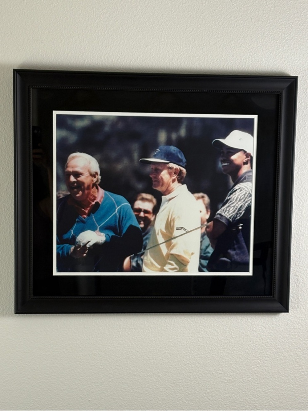 Golf Legends Framed Photo Tiger Woods Palmer Nicklaus 27x23